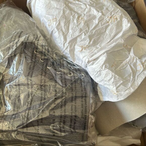 Just Fab Demi Knit Lug Sole Combat Boots - Picture 9 of 15